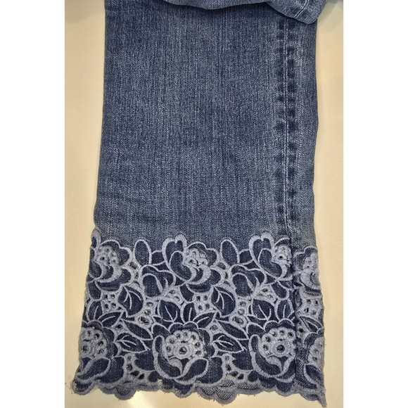 Lauren Ralph Lauren Premier Straight Cropped Jeans Size 6 - Picture 7 of 11